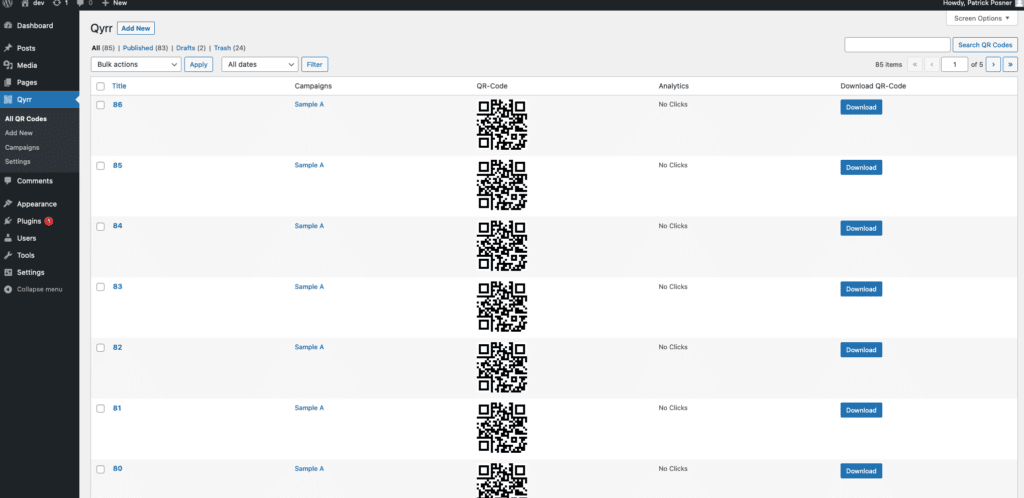 How to create QR codes in bulk 1