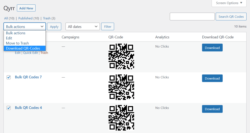 download qr codes qyr